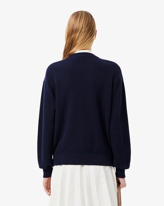 Relaxed Fit-Pullover aus Baumwolle mit Rundhalsausschnitt