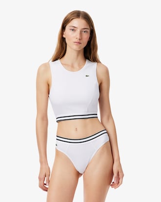 Tanga aus Baumwolle mit gestreiftem Bund
