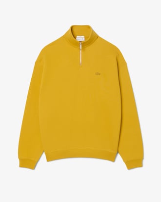 Sweatshirt aus schwerem Fleece mit Rei&szlig;verschluss und hohem Kragen