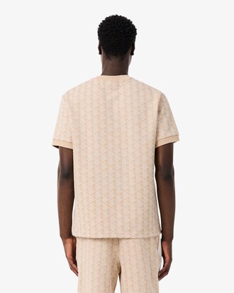 T-Shirt aus Jacquard mit Monogramm