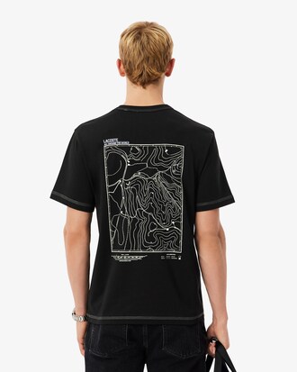 T-Shirt aus Jersey mit mehreren Prints