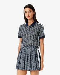 Slim Fit-Polohemd mit Monogramm aus Jacquard