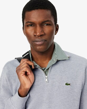 Sweatshirt aus Interlock mit hohem Kragen und Rei&szlig;verschluss