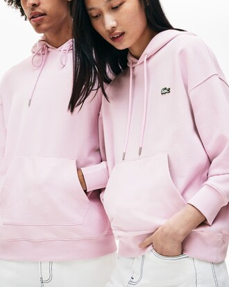 Unisex-Sweatshirt-Jacke aus Baumwolle mit Kapuze LACOSTE L!VE