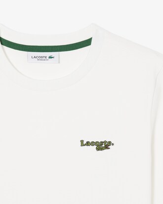 T-Shirt aus Baumwolle mit Badge