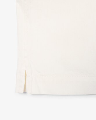 Oversized-Polohemd aus leichtem Denim