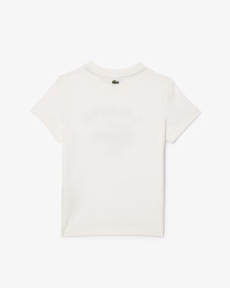 T-Shirt aus Baumwolle mit Signatur-Print