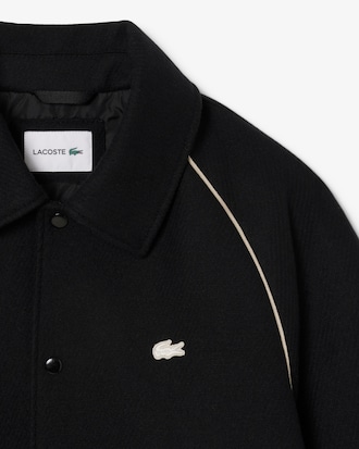 Collegejacke aus Wolle mit Akzent-Badge