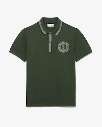 Regular Fit-Polohemd L.12.12 mit Badge-Druck