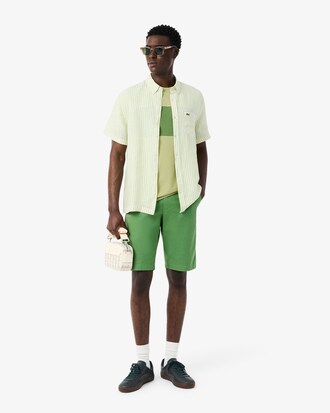 T-Shirt aus Baumwolle mit Colorblock-Design