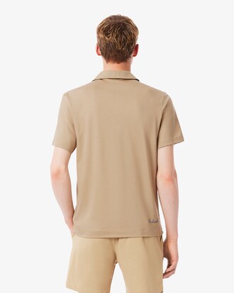 Classic Fit-Polohemd Paris mit offenem Ausschnitt und Stickerei