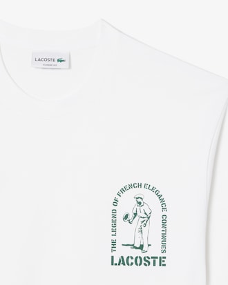 T-Shirt aus schwerer Baumwolle mit Print