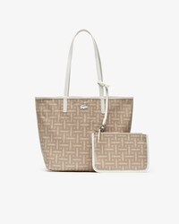 Women's Monogramme Small Coated Cotton Canvas Tote Bag