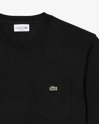 Baumwoll-T-Shirt mit Brusttasche