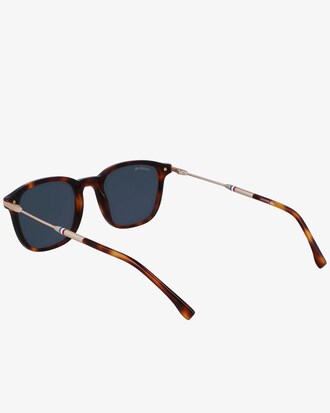 Dreifarbige, rechteckige Acetat-Sonnenbrille