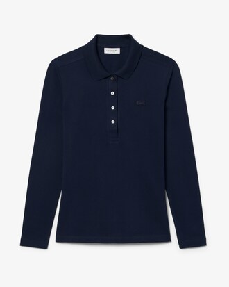 Slim Fit-Polohemd L.12.D aus dehnbarem Mini Piqu&eacute;