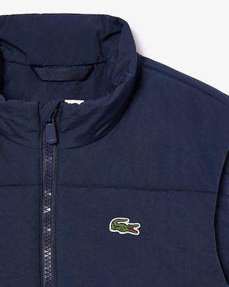 Ärmellose Daunenjacke aus Taft