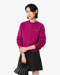 Relaxed Fit-Sweatshirt aus Fleece mit Rundhalsausschnitt