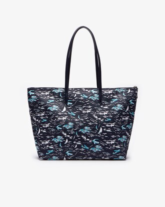 Damen L.12.12 CONCEPT Tote Bag mit Hawaii-Print