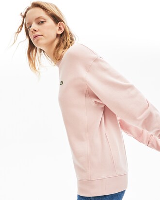 Unisex LACOSTE L!VE Sweatshirt aus Baumwollfleece