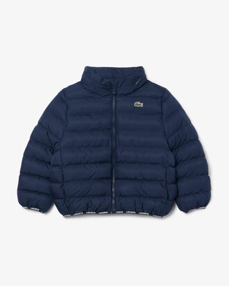 Unisex-Puffer-Jacke mit Fleece-Futter-Kapuze