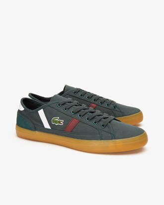 Herren-Sneakers SIDELINE aus Canvas und Zwei-Ton Leder