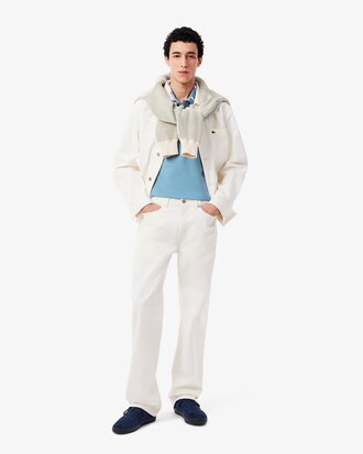 Slim Fit-Polohemd mit Branding aus Jacquard