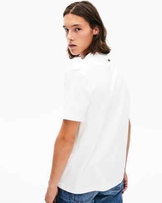 Unisex LACOSTE LIVE T-Shirt aus Baumwolle