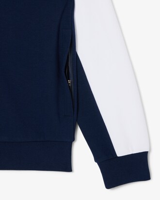 Sport-Sweatshirt mit Rei&szlig;verschluss und Colorblock-Design
