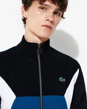 Herren LACOSTE SPORT Sweatshirt aus Bi-Material mit Colourblocks