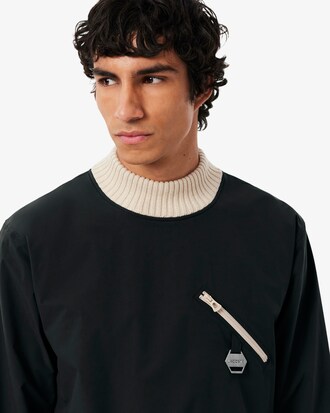 Archiv-Pullover mit hohem Kragen