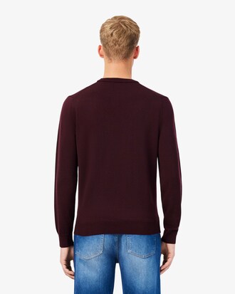 Pullover aus Merinowolle mit Rundhalsausschnitt