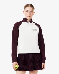 Sweatshirt Tennis Heritage mit Badge und Quarter Zip