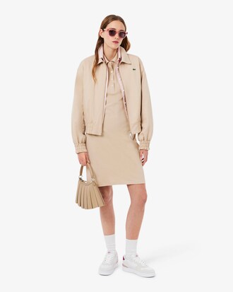 Slim Fit-Polokleid aus dehnbarem Mini Piqu&eacute;