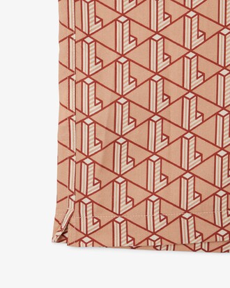 Monogramm-Hemd mit geradem Schnitt