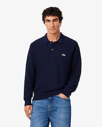Classic Fit-Polohemd aus Strick mit langen &Auml;rmeln