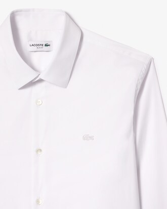 Slim Fit-Hemd aus Stretch-Popeline