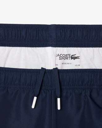 Tennisshorts aus Diamant-Taft mit Print