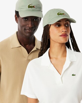 Kappe aus Baumwoll-Twill mit Krokodil-Badge