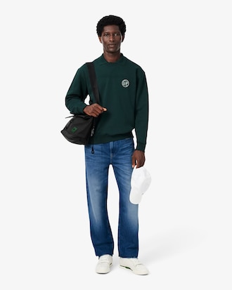 Sweatshirt aus Fleece mit Badge