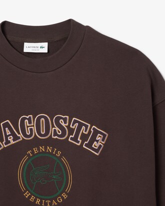 Sweatshirt aus Fleece mit Heritage-Stickerei