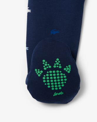 Baby-Strampler aus Piqu&eacute; mit Print