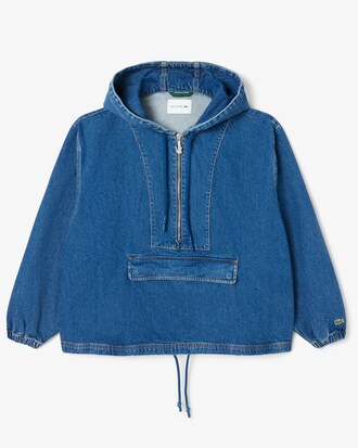 Übergroße Popover-Jacke aus Denim