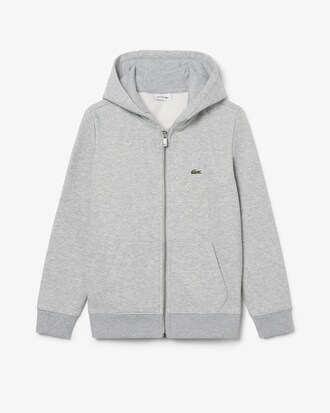 Unisex-Sweatshirt aus Fleece mit Rei&szlig;verschluss