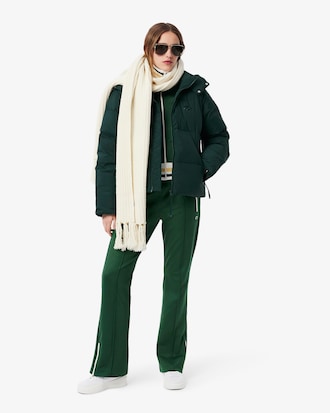 Relaxed Fit-Daunenjacken aus Wolle mit Kapuze
