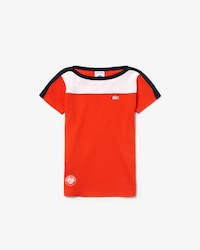 M&auml;dchen Baumwoll-T-Shirt LACOSTE SPORT French Open Edition
