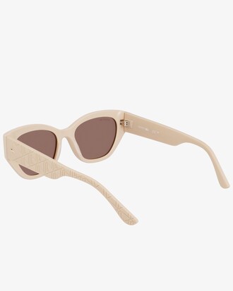 Rechteckige Acetat-Sonnenbrille mit Monogramm