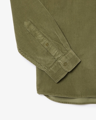 Regular Fit-Hemd aus Velours