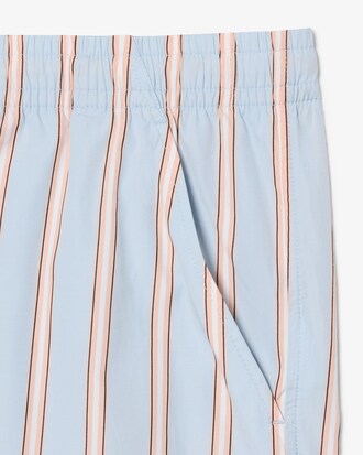 Gestreifte Shorts aus Baumwollpopeline