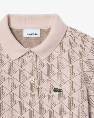 Kleid aus Jacquard mit Monogramm